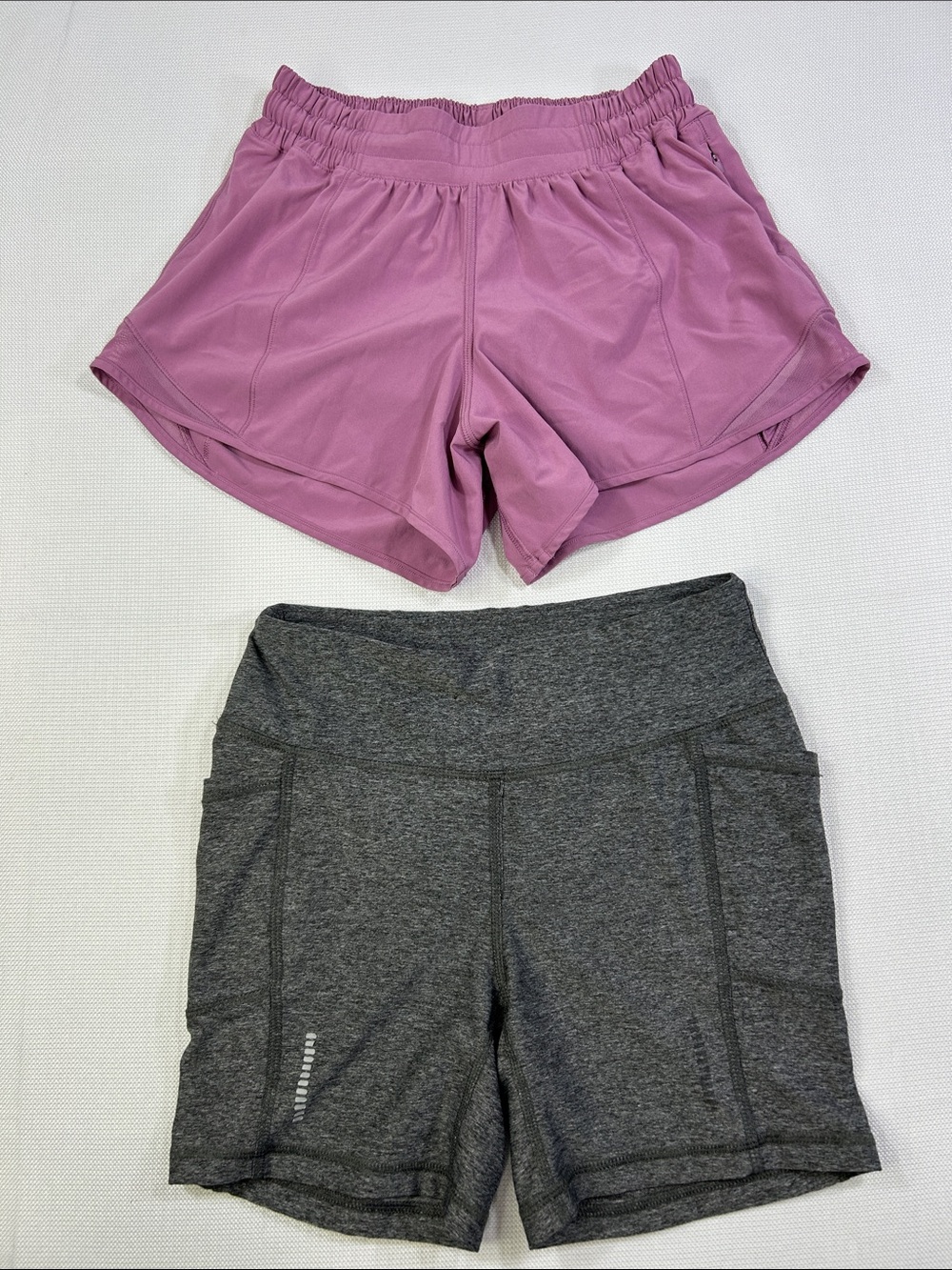 Lululemon & NYL Women’s Athletic Shorts Bundle Size 4 / Small Orchid Pink & Gray